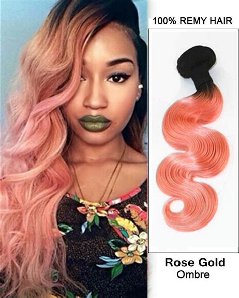 Rose Gold Ombre Hair Extensions Thru Journal Fonction
