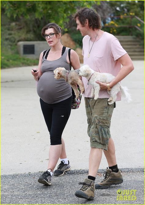 Pregnant Milla Jovovich Enjoys Week Full Of Hikes Before Birth Photo