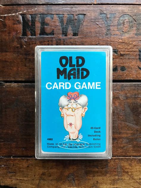 Old Maid Card Game Whitman Complete Vintage 1975 Etsy Card Games Cards Maid