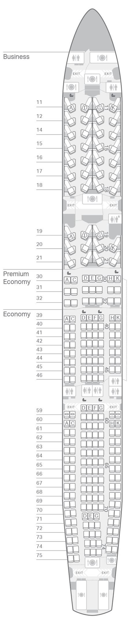 Cathay Pacific Airbus A330 300 Seat Plan Two Birds Home
