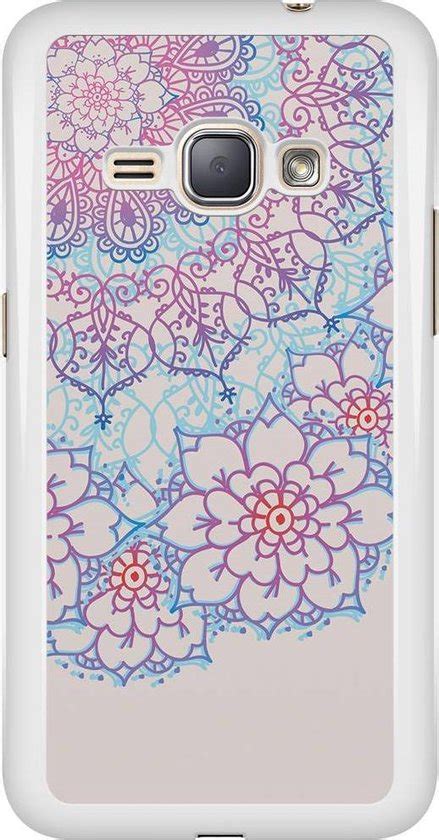 Samsung Galaxy J1 2016 Hoesje Red And Blue Floral
