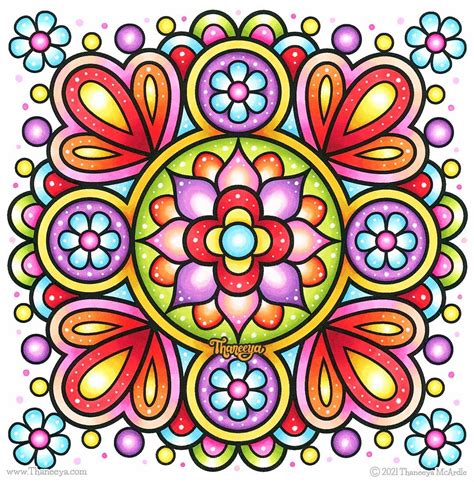 Easy Mandala Coloring Pages Set Of 12 Printable Mandalas To Color
