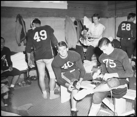 [football Players In Locker Room] The Portal To Texas History