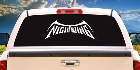 Nightwing Symbol Decal Sticker Logo Silhouette Robin Dick Etsy