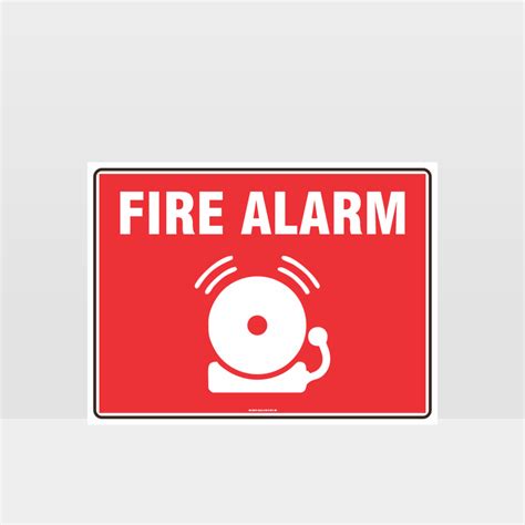 Fire Alarm Bell Sign Fire Sign Hazard Signs Nz