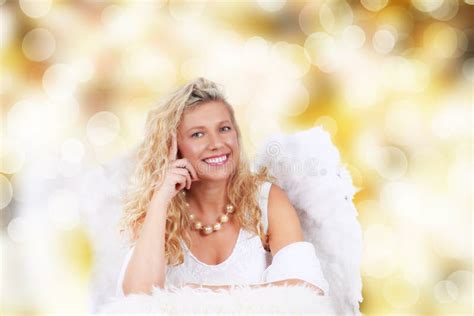 Attractive Angel Woman Stock Image Image Of Female Wings 81338025