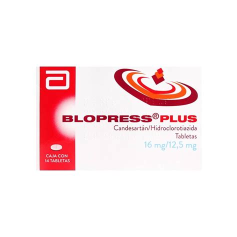 Blopress Plus 16 Mg125 Mg 14 Tabletas Walmart