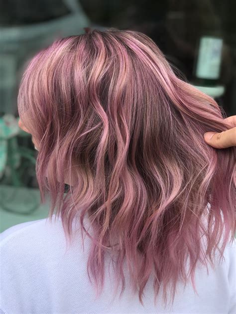 Dusty Pink Hair Color Fashion Style