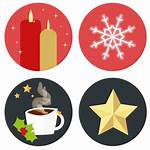 Advent Christmas Icons Tree Background Chocolate Candles