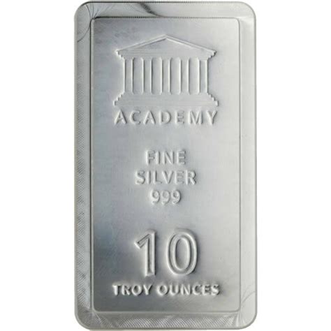 Academy 10 Oz Silver Bars Stackable Btllc