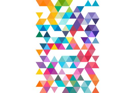 Colorful Triangles T Shirt By Sixthbase Design By Humans