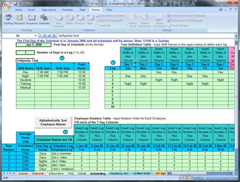Sample Download Schedule Rotating Shifts And Tasks 525 Rotating