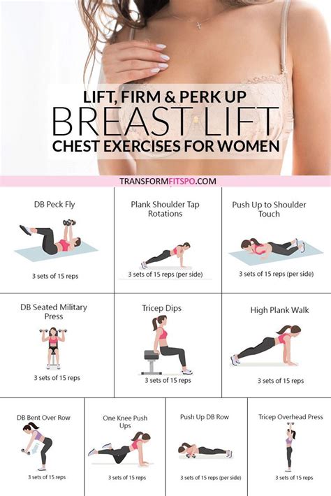 chest exercises for women to lift and perk up breasts fitnes egzersizleri fitness