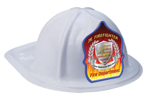 Custom Jr Firefighter Wheat Fire Hat Fire Safety For Life