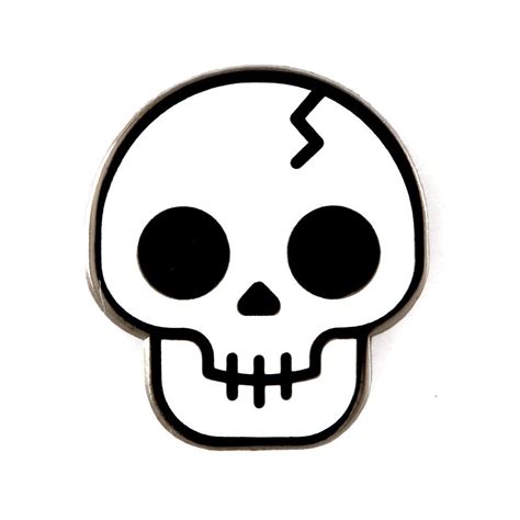 Skull Enamel Pin Etsy Easy Skull Drawings Skulls Drawing Skull