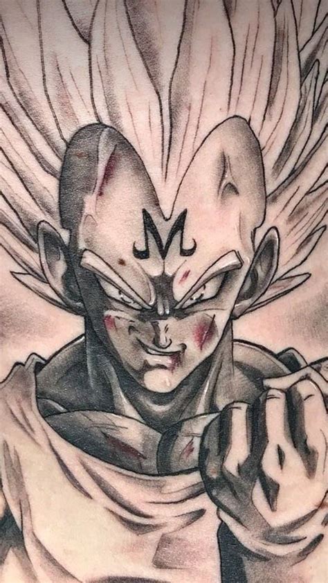 Why dragon ball z tattoo designs are so famous? dragon ball: Tatuaje Dragon Ball Majin Vegeta