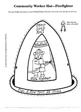 Fire safety activities and centers for kindergarten. Firefighter's Hat: Printable Halloween Arts & Crafts ...