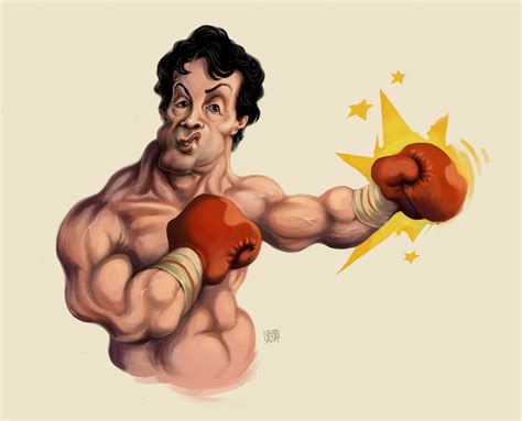 Rocky Balboa Cartoon By Urukkisaki On Deviantart