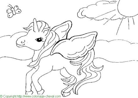 Coloriage licornes à imprimer sur hugolescargotcom. dessin licorne en ligne