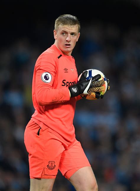 Pickford, 27, has kept clean sheets in all five matches to date. Jordan Pickford Photos Photos - Manchester City v Everton ...