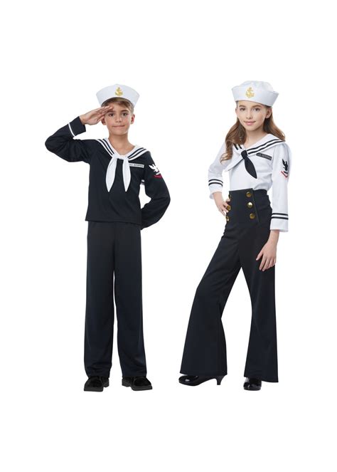 Navy Sailor Kids Costume Set General Category