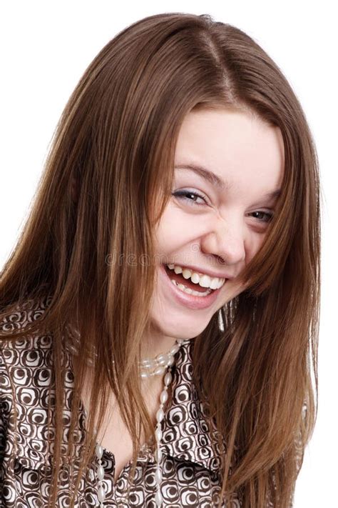 Young Girl Laughing Stock Photo Image Of Model Hair 10997472
