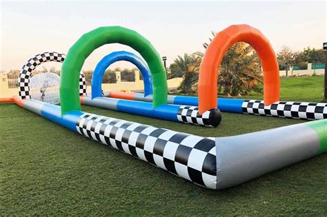 Inflatable Race Trackinflatable Bouncers Inflatable Water Slides