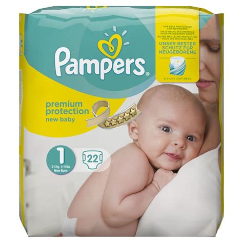 Pampers New Baby Nappies Size 1 2 5 Kg 22 Pack New Baby Products