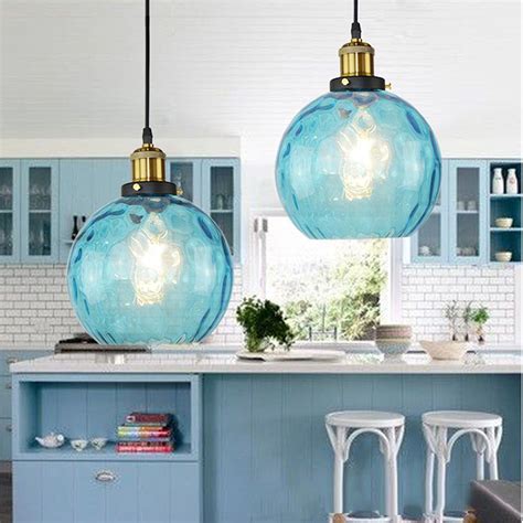 Blue Lunar Single Pendant Light Blue Pendant Light Single Pendant