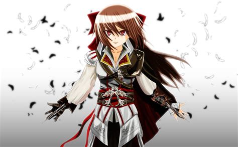 Anime Assassins Creed 3 Anime Art Girl Manga Art Assassins Creed 3 S Girls Wolf Wallpapers