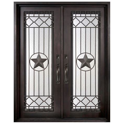 Iron Doors Unlimited 46 In X 975 In Texas Star Classic Full Lite