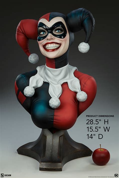 harley quinn life size bust at mighty ape australia