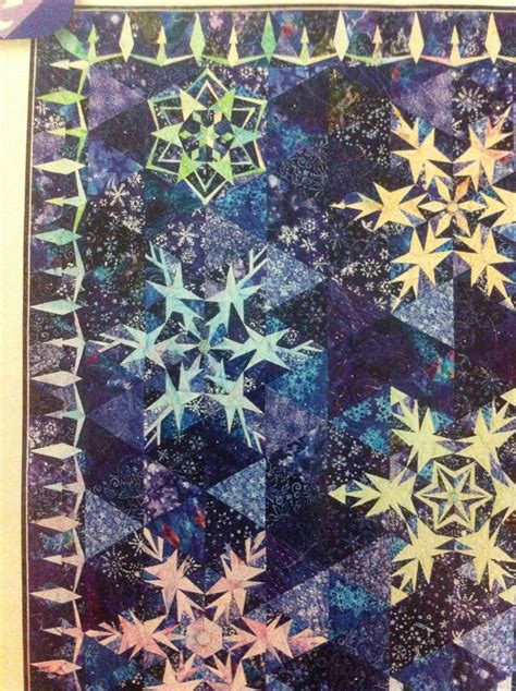 Snowflake Quilt W Icicle Border Quilts Art Quilts Christmas Quilts