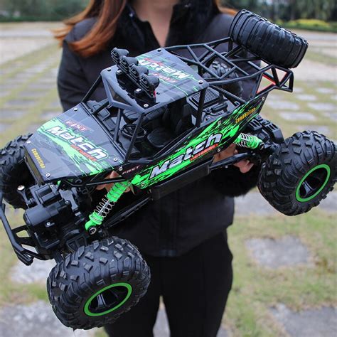 112 Rc Double Motors Drive Bigfoot Car Off Road Vehicle With Light 4wd