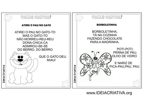 Álbum Ilustrado Cantigas De Roda Folclore Ideia Criativa Gi