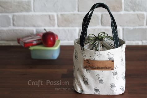 Lunch Box Bag Free Sewing Pattern Craft Passion
