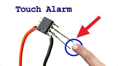 How To Make Touch Alarm Using Ne Timer Ic Diy Touch Bell Youtube