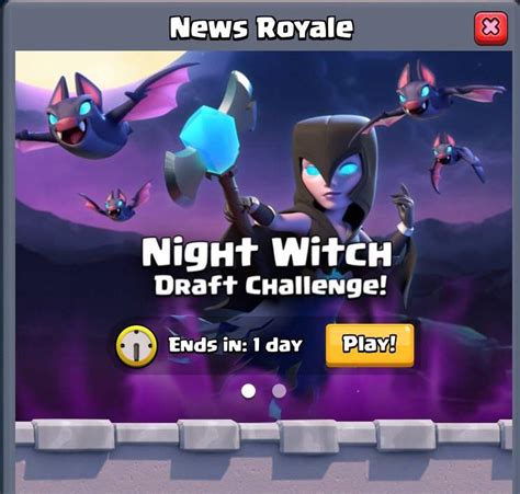 Night Witch Draft Challenge Clash Royale Amino