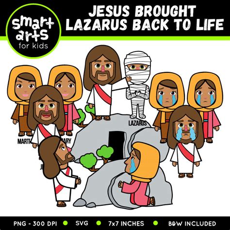 Jesus Brought Lazarus Back To Life Clip Art Educational Clip Arts And