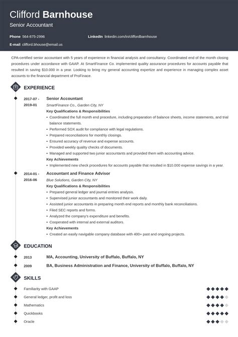 Senior Accountant Resume Sample 2023 Guide And Tips