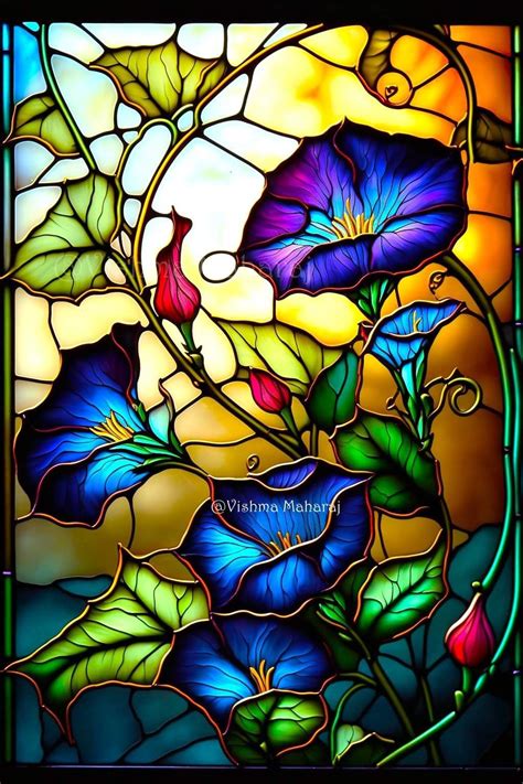 Stained Glass Stained Glass Paint Stained Glass Flowers Art Stained Stained Glass Designs