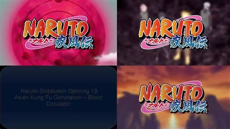 Naruto Shippuden Opening 19 Version 1 Version 2 Version 3 Blood
