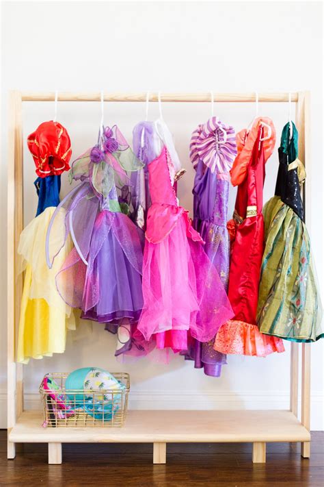 Girls Diy Dress Up Storage Station Storing All The Dress Up Clothes