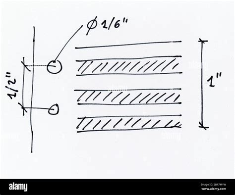 Hand Drawn Illustration Of Specifications Of Continuous Stationery Aka