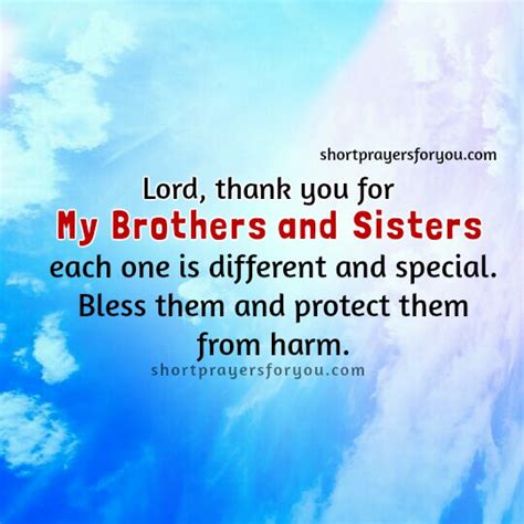 Prayer For Brothers And Sisters Churchgistscom