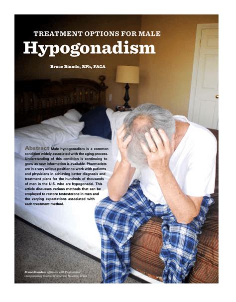 PDF Treatment Options For Male Hypogonadism