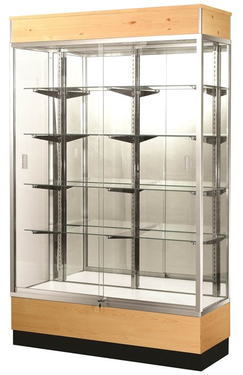 Full Vision Aisle Trophy Glass Display Case Showcase 70 Length