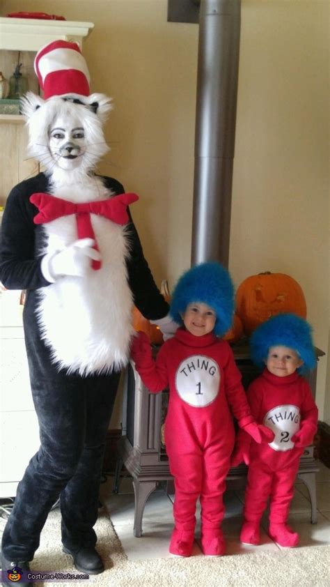 The rain dripped from the palm trees. DIY Cat in the Hat Family Costume | Step by Step Guide