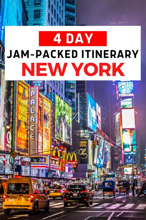 Jam Packed 4 Days In New York Itinerary Map Nyc Travel Guide North