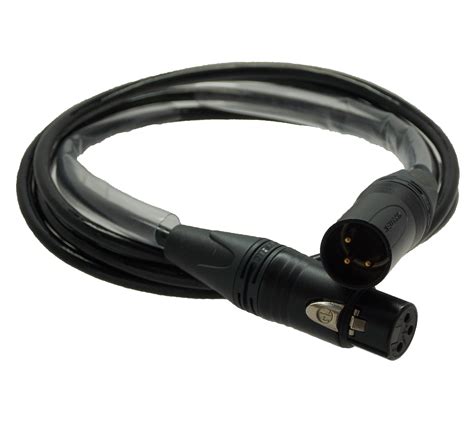 Dmx 3 Pin Xlr Neutrik Connector Entertainment Cable Black Ati Electrical